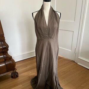 Brown Halter Dress